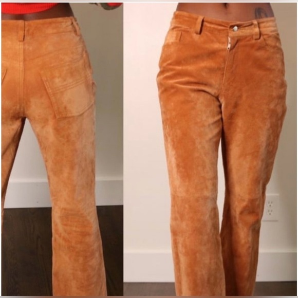Express Genuine Leather Bootcut Pants! - Picture 1 of 3
